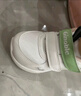 基诺浦宝宝学步鞋 18个月-5岁春秋款儿童鞋子 软底男女机能鞋GY1539 白色/绿色/灰色/银色 27 170mm 适合脚长166-175mm 实拍图