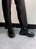森马男鞋春季新款英伦商务正装皮鞋男软底结婚新郎伴郎鞋厚底德比鞋男 黑色 39 (245mm) 实拍图