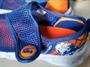 鸿星尔克（ERKE）童鞋男童大网孔透气跑鞋缓震儿童休闲鞋幻境蓝/月季橙39 实拍图