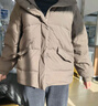热风（Hotwind）外套女冬季新款女士宽松保暖鸭绒面包羽绒服 02棕色 L 实拍图