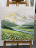 墨派（Mopai）餐厅装饰画手绘油画美式花卉高端客厅肌理挂画正方形壁画免打孔 欣欣向阳 60*60cm手绘油画 实拍图
