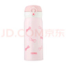 膳魔师（THERMOS）进口轻量保温保冷杯男女水杯 JNL-402 PKW 粉蝴蝶结 400ml 实拍图