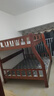 美念胡桃木儿童上下床实木高低床双层床上下铺床两层木床子母床 胡桃色【爬梯款】床+床垫+书架 上铺宽140cm下铺宽160cm 实拍图