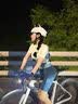 INBIKE双箭头骑行短裤背带女新款带口袋长裤自行车公路山地车骑行服装备 初涧短裤-浅紫【侧边口袋】 S 实拍图