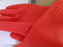 巧姨橡胶手套加长保暖一体植绒洗碗洗衣服女手套加长款 30cm短植绒+38cm加绒 L(大码) 实拍图