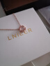 LnieerS925银浪漫樱花项链女生轻奢小众设计感玫瑰金锁骨链2025新款颈链 樱花粉水晶项链【S925银】 实拍图