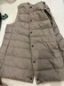 无印良品（MUJI）女式 便携式 无领马甲 羽绒背心 羽绒服 浅米色3A L  实拍图
