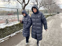 准者长款羽绒服男女情侣款春夏白鸭绒连帽保暖防风加厚运动外套 纯正黑 2XL (185) 实拍图