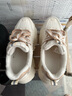 奥古狮登（Agsdon）老爹鞋女冬季ins潮麦穗加绒保暖鞋子女厚底运动鞋 234108 米杏 38 实拍图