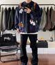 LEMANISM外套女潮牌卡通毛巾绣棒球服男2025春秋新款潮牌情侣款夹克上衣 藏青色 M 实拍图
