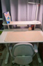 青节学生儿童学习桌椅写字桌椅可升降桌椅儿童大白桌家用书桌学习桌 1.0*0.6米Free桌3.0+书架-手摇升降 实拍图