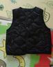 罗蒙儿童羽绒马甲女童内穿保暖轻薄背心男宝宝外穿秋冬坎肩 黑色 110 实拍图