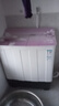 荣事达半自动双桶洗衣机家用双桶双缸强力洗涤塑桶不锈钢桶家电大型商用 12公斤 强力去污 波轮 实拍图