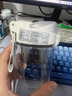 诺百纷5系魔力球磁弹泡茶杯男茶水分离杯运动水杯NOBVAN便携防摔杯 5系-透明白【弹盖款】- 550ml 实拍图