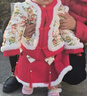 贝婴初（BEIYINGCHU）汉服女童新年衣服儿童中国风蛇年唐装过年宝宝拜年服 上袄+裙子+头饰 100 （建议身高85-95） 实拍图