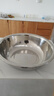 宇太 304不锈钢盆洗菜盆大盆和面盆大洗澡洗衣盆家用洗菜盆脸盆洗脚盆 【304】65cm 实拍图
