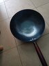 洽硕老式传统炒菜锅铁锅圆底无涂层物理不粘锅炒锅家用大勺燃气灶锅具 34cm单锅+铲（已开锅） 34cm 实拍图
