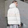 adidas 拒水防泼防风保暖鸭绒羽绒服面包服男女同款阿迪达斯官方   汉玉白   L 实拍图