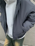 灿图bomber飞行夹克棉服男冬季美式潮流工装加厚短款外套棉袄子上衣服 黑色【常规夹克款】 XL 实拍图