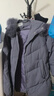 鸭鸭（YAYA）妈妈冬装羽绒服女中长款中年外套洋气中老年人女装衣服 紫色 3XL 实拍图