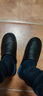 范米尼头层牛皮棉拖鞋秋冬真皮拖鞋加厚防泼水家居家用室内男女老人防滑 652【黑色】显瘦版.头层牛皮鞋面 45-46 码【30】内长28厘米 实拍图