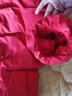 布丁哈鲁女童可爱蝴蝶结连帽羽绒服冬季新款中大童三防保暖红色过年外套潮 实拍图