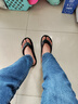 俞兆林（YUZHAOLIN）人字拖男女EVA情侣居家外穿沙滩凉拖鞋 YF252 黑色 40/41 实拍图