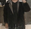 OEMG   日系cityboy猎装翻领夹克男春秋夏季潮牌棒球服工装休闲外套 黑色 XL [建议125-140斤] 实拍图