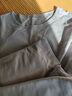 仕乐纯棉大码保暖内衣套装精梳棉圆领秋衣秋裤中厚微弹线衣线裤本命年 夕雾紫/女 2XL 实拍图