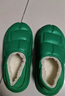 华美健步防水踩屎感按摩居家情侣棉拖鞋轻简保暖舒适秋冬季室内加绒软底棉鞋女款HM2380A绿色36-37码 实拍图