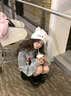 LEMANISM加绒卫衣男明星同款腊肠狗春秋长袖T恤连帽宽松情侣外套女 浅灰色 M 实拍图