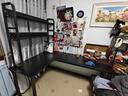 久丞家具转角电脑桌学生家用书桌双人书架一体组合桌卧室拐角L型电竞桌子 【书架款16mm桌面】黑色左转角 180x120x74cm 实拍图