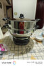惠当家（Hui Dang Jia）电锅多功能电炒锅商用食堂餐饮电热锅工地蒸煮饭大功率炒菜锅一体电煮锅多用途锅 【大尺寸】38cm单笼(不锈钢款2800W) 实拍图