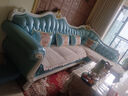 和佳客 欧式实木沙发别墅真皮沙发组合法式转角沙发贵妃全屋 【超纤皮】3+贵妃2.85m 实拍图