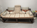 溪木工坊 新中式罗汉床推拉式实木沙发床两用老榆木客厅家具云栅 罗汉床+椰棕坐垫米白 实拍图
