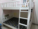 皓娜实木儿童上下床上下铺两层高低子母床小户型加厚多功能双人子母床 上下床 单梯款+床垫 上铺宽1.15米下铺宽1.35米 实拍图