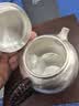 归银堂足银999泡茶壶手工锤纹经典西施壶纯银功夫银器高端茶具送礼套装 逸公壶 220ml+证书+礼盒 实拍图