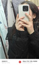 鸭鸭（YAYA）羽绒服女中长款2023冬季新款时尚休闲百搭可拆卸帽加厚保暖外套XB 黑色 155/80A(S) 实拍图