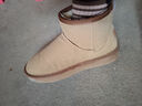 回力(Warrior)雪地靴男女鞋百搭加绒短筒靴子情侣保暖靴1275 棕色 37 实拍图