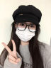 简拉熊贝雷帽子女春夏八角帽百搭24新款大头围显脸小韩版画家帽鸭舌帽 贝雷帽【黑色】 实拍图