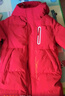 鸭鸭儿童羽绒服男童女童中大童长款加厚初中生加绒外套 中国红 140cm  实拍图
