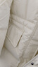森马（Semir）羽绒服女中长款大毛领连帽显瘦2024冬新款工装风防风保暖外套 黄色调（白鸭绒）00333 S 实拍图