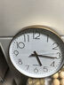 挂钟客厅钟表简约北欧时尚家用时钟挂表现代创意个性石英钟新款 经典玫瑰金 12英寸 直径30厘米（适合卧室） 实拍图