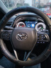 丰田新卡罗拉花冠凯美瑞雷凌双擎威驰RAV4防滑四季真皮方向盘套男 真皮-黑红色 实拍图