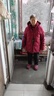 雅鹿羽绒服女可脱卸帽秋冬新款中年老年50岁奶奶羽绒冬装XWJ 酒红 6XL 195（建议170-195斤） 实拍图