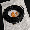 秋叶原（CHOSEAL）3.5mm转双莲花音频线铝合金外壳 一分二红白2RCA公对公连接 手机电脑音响转接线 15米 QAD17BKT15 实拍图