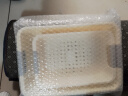 名创优品同款 杂物收纳筐塑料桌面收纳盒厨房橱柜零食玩具整理筐 奶油色矮款中号+矮款大号 实拍图