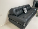 儒黛真皮沙发床法式电动伸缩功能黑糖云朵高档头层牛皮复古小客厅智能 2.95米金属-电动伸缩-可视面真皮 Ultra 细腻肤感半青皮（1.4-1.6mm） 实拍图