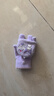 Hello Kitty儿童手套冬保暖针织半指卡通女宝幼儿翻盖手指套3126库洛米紫色 实拍图