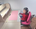 光明园迪（GMYD） 儿童学习桌椅套装可升降学生书桌健康多功能写字桌诚者F120 诚者F120珊瑚粉+A6P卡其+粉椅套 实拍图